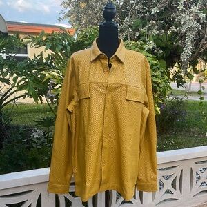 Forever 21 Faux Leather Eyelet Shirt